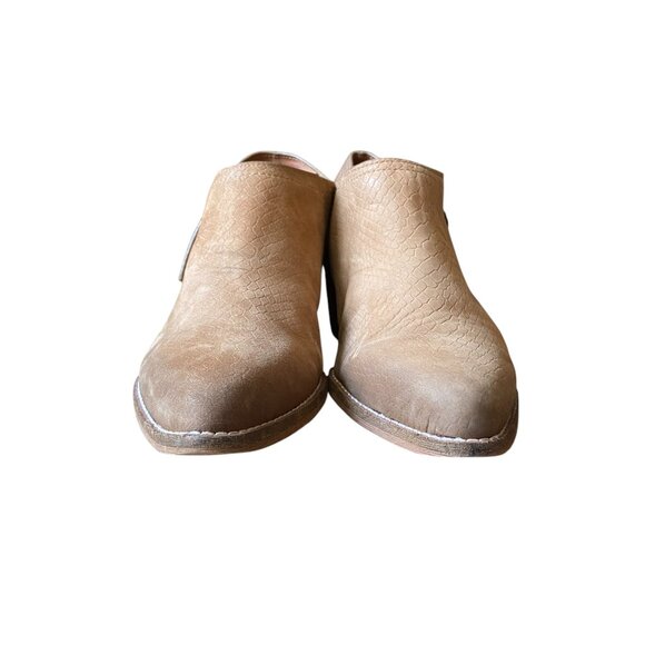 Zodiac Margot Tan Ankle Bootie Western Pointed Brown Leather Women's 9.5 - Picture 5 of 8